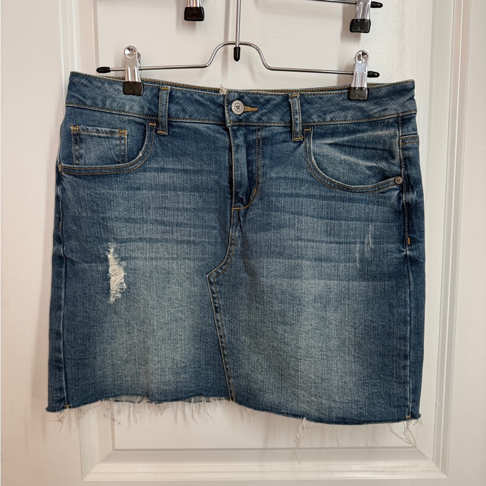 Altar'd State Blue Denim Mini Skirt size Small
